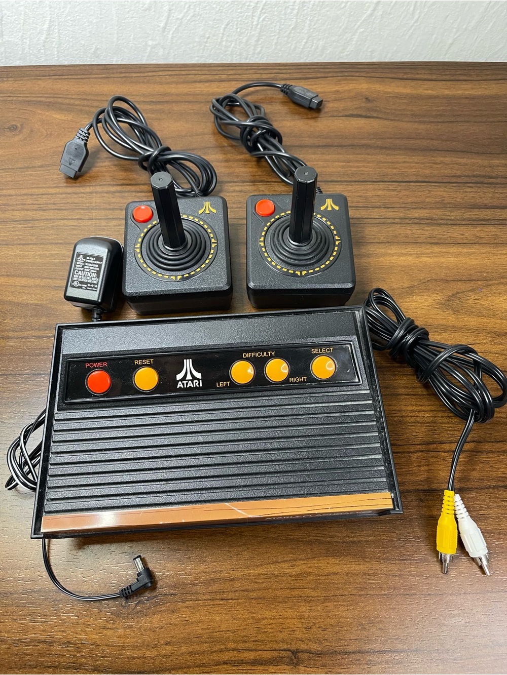 Atari Flashback classic game console with two controllers